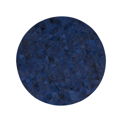 Tapis rond bleu minuit Trilogia