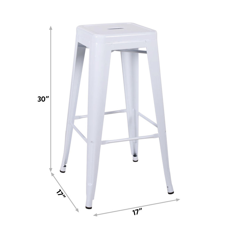 Tabouret de bar 30 po Archbold, Blanc