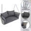 Balancelle pour 2 personnes en osier avec cordes et coussins-1561936638