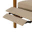Fauteuil inclinable manuel en tissu et bois
