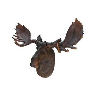 Animal Heads Wall Decor, Faux Deer Head Mount, Animal Sculptures Wall  Decor, Resin Animal Head Wall Hanging Decoration for Living Room Bedroom  Kitchen