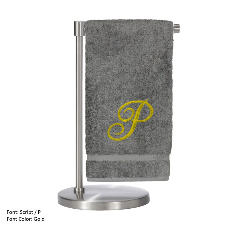 Super Plush Bath Towel, Gray/Gold, P
