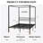 Tabiauea Metal Canopy Bed Frame with Wooden or Metal Slats-1063178861-1063178862