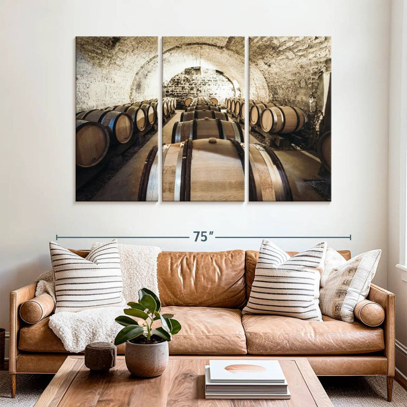 Yarlin Ancient Wine Cellar, 42" H x 65" W