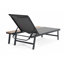 Chaise longue d'extérieur avec table d'appoint