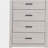 Geary Coastal White Rectangular 4-Drawer Chest