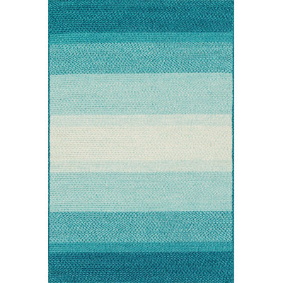 Tapis bleu tressé Garrett