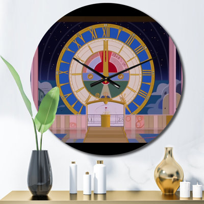 Horloge murale géométrique