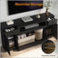 Meuble télé Farmhouse avec tablettes réglables et portes doubles-907616937
