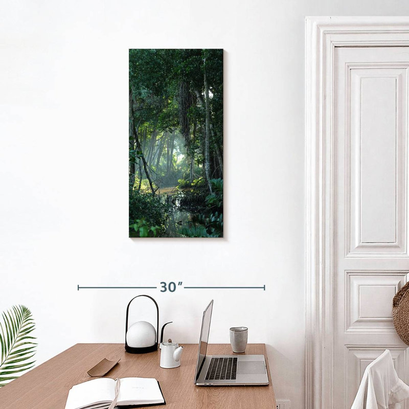 Forêt tropicale, H 30 po x l 15 po