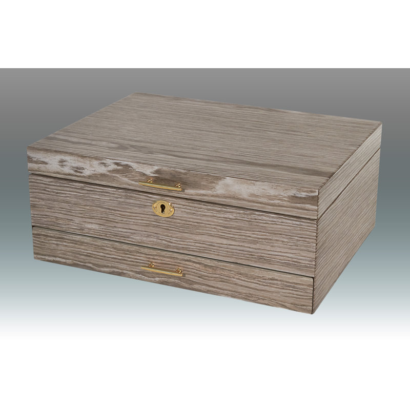 Wood Jewelry Box + Drawers