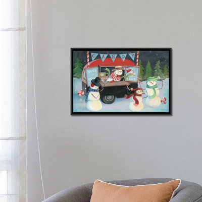 « christmas on wheels, light i », impression sur toile