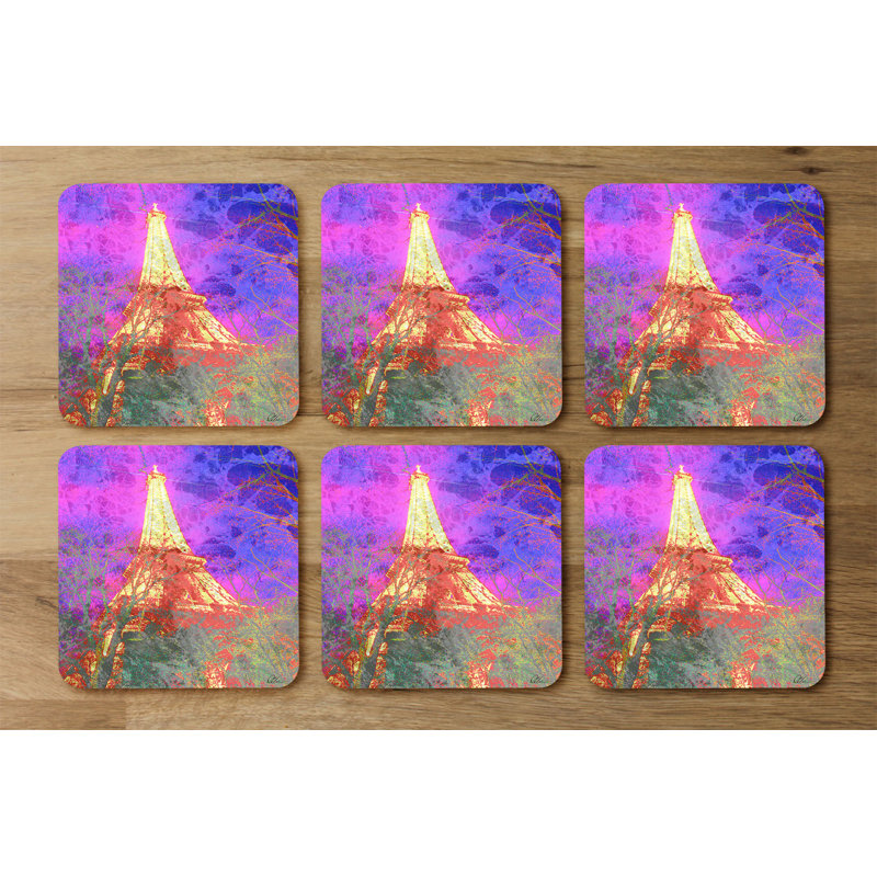 Square 6 Piece Coaster Set