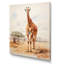 Girafe brune brune et brune sur toile-67050854-67050855