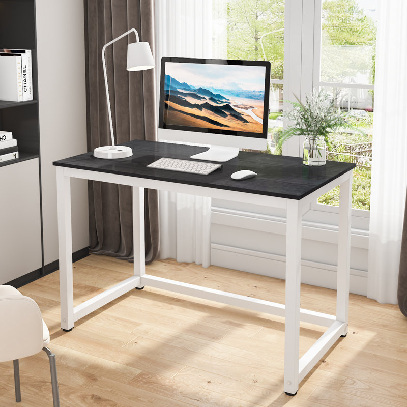 Bureau d'écriture pour bureau à domicile Agostini, Noir / blanc