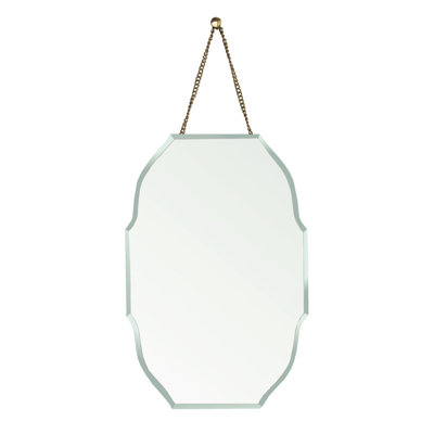 Adaline 18" Irregular Unframed Accent Mirror