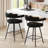 26"H Teddy Fleece Swivel Bar Stools Set Of 2-1705196980