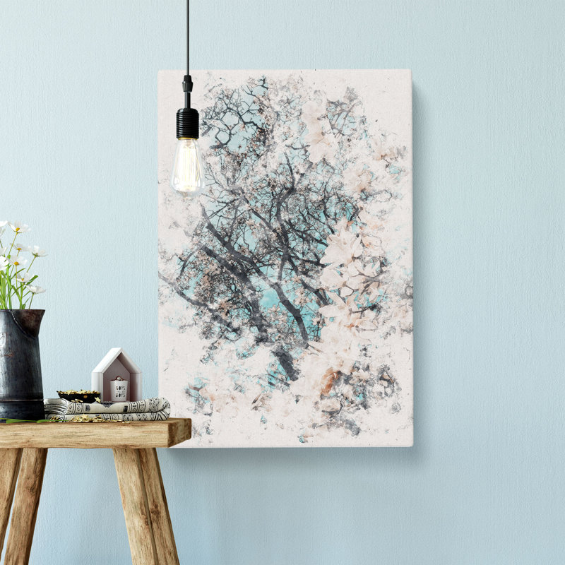 Pale Pink Magnolia Tree - Wrapped Canvas, 60cm H x 40cm W x 3cm D