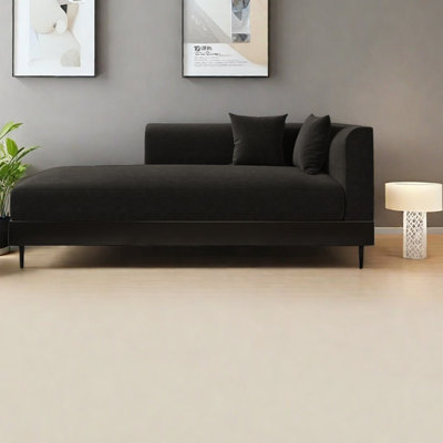 Ergonomically comfortable frosted velvet recliner