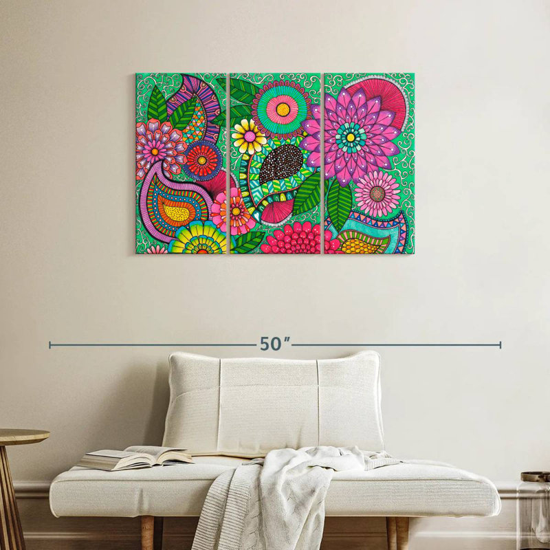 Harnek Paisley Garden, 24" H x 38" W