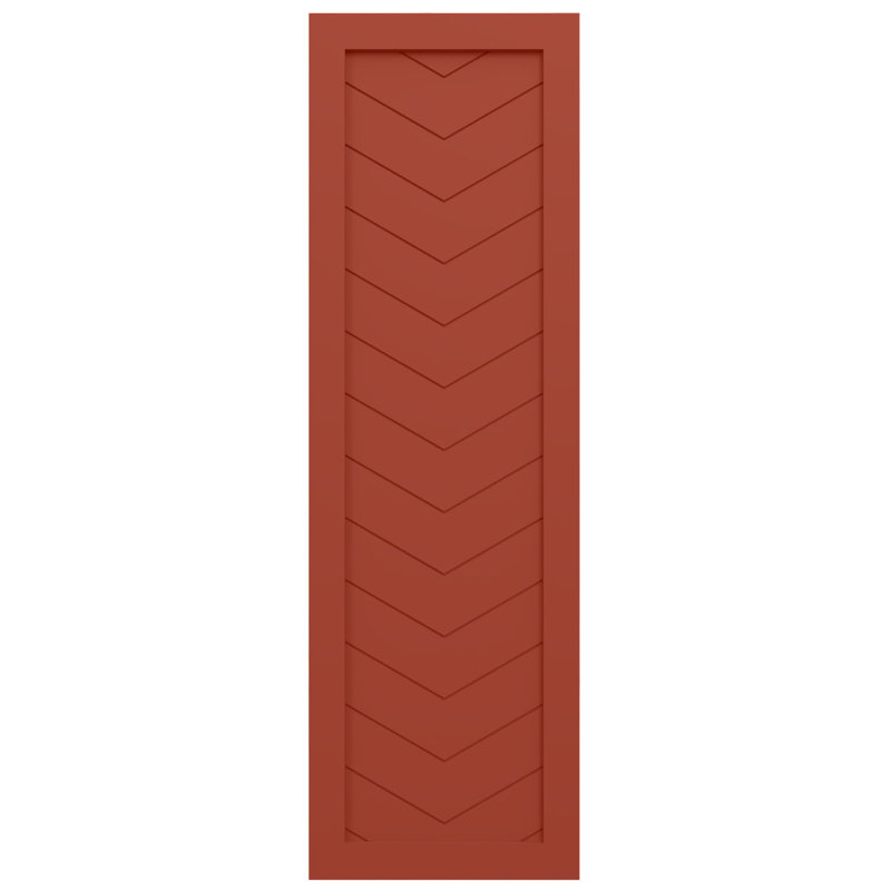 Paire de volets en PVC à panneau fixe True Fit, 72", Feuilles colorées, 15"