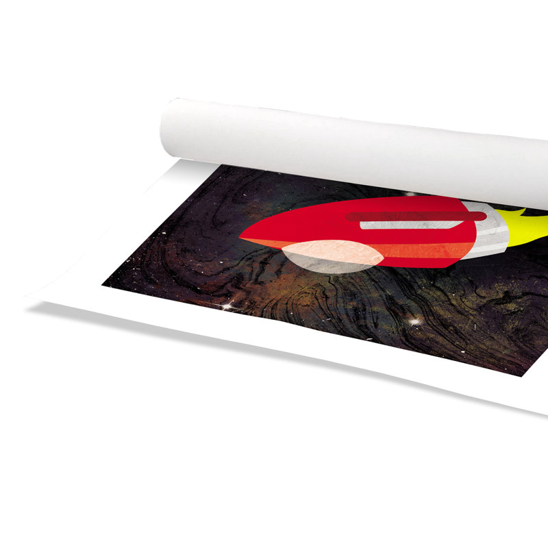Impression sur papier roulée «Spaceship Adventure Two», H 10 po x l 10 po x P 1 po