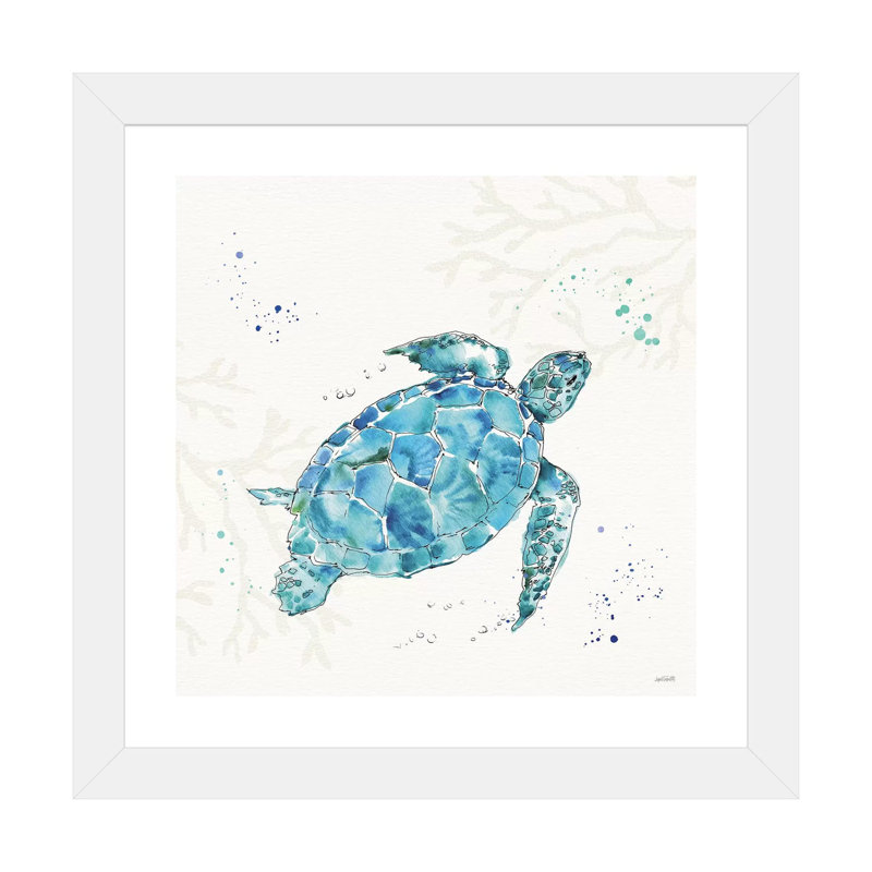 «Deep Sea IV No Words» par Anne Tavoletti - reproduction d'art, Blanc, H 16 po x l 16 po x p 1 po, Papier encadré blanc