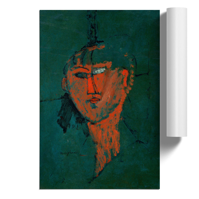 Testa Rossa by Amedeo Modigliani - No Frame Painting, 59cm H x 42cm W x 0.1cm D