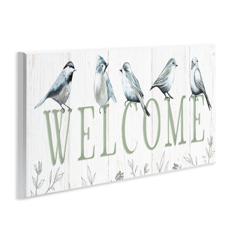 Plaque murale délicate «Welcome Birds», conception par Elizabeth Tyndall