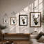 Stately Deer Geometric - Framed Print-2035001816-2035001821