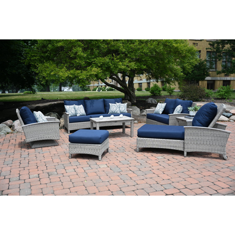 Shelburne 40" Outdoor Weathered Teak Rectangle Coffee Table