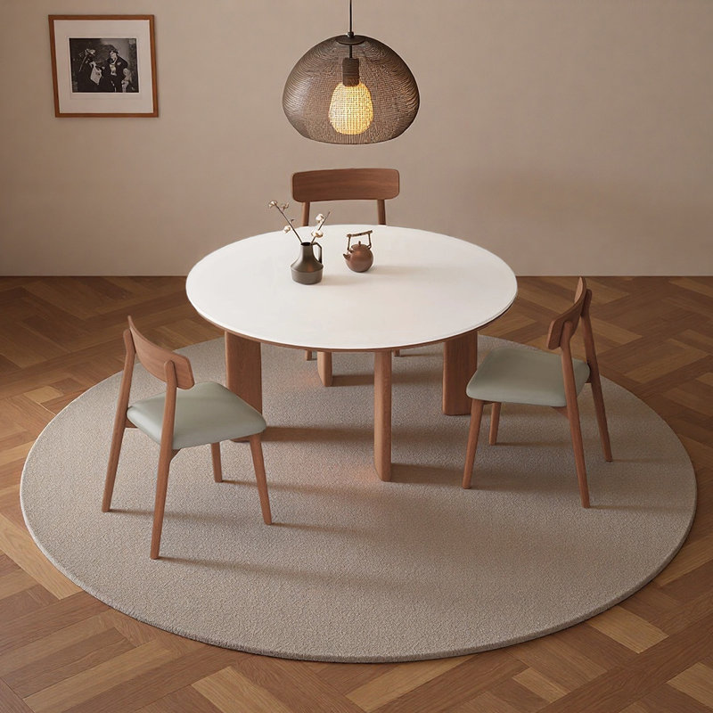 Table de salle à manger Spilsby, 7 pièces : table, 6 chaises, H 29,52 po x l 59,05 po x P 59,05 po