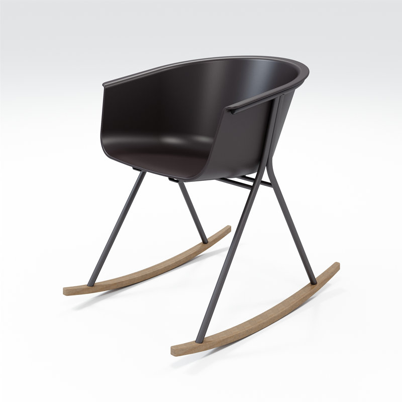 Chaise avec accoudoirs Tee, Café noir / café noir / latte