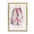 Cadre flottant métallique doré