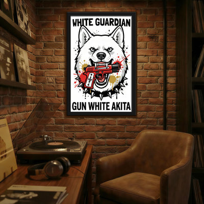 Animals White Guardian Gun White Akita