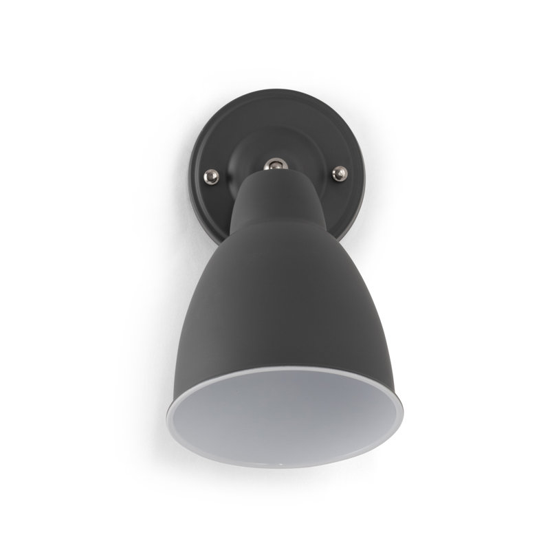 Grey Industrial Style Directional Unswitched Wall Light