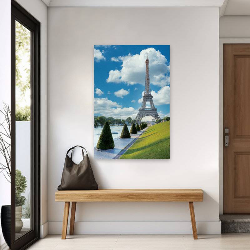 Vue de la Tour Eiffel II - photographie de paysages, Tour Eiffel, France, H 60 po x l 40 po