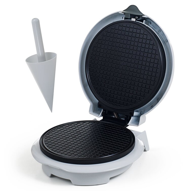 https://assets.wfcdn.com/im/96066813/resize-h755-w755%5Ecompr-r85/4983/49830969/Chef+Buddy+Nonstick+Waffle+Cone+Maker+in+White+-+Electric+Waffle+Iron+with+Shaper+Cone+Included.jpg