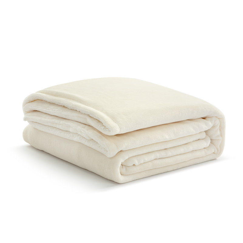 Plain Weave / Muslin Throw Blanket, Off White