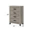 Commode à finition gris clair Mari