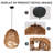 Braylen - Light Rattan Chandelier Dimmable