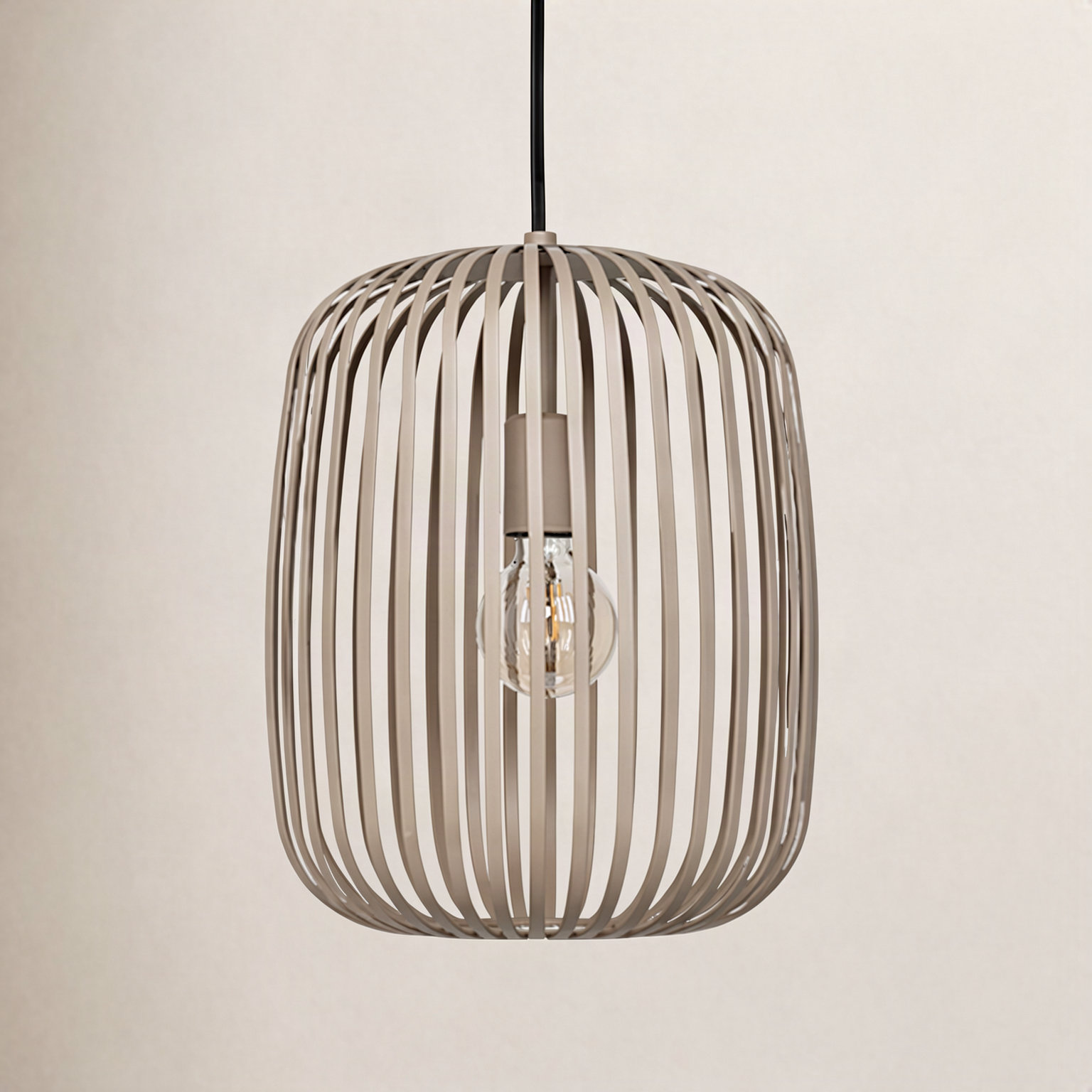 Victoire Single Light Metal Dimmable Pendant, Sandy