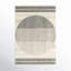 Uptown Geometric Hand Tufted Wool Area Rug in Beige/Black-600758214