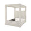 Lit à baldaquin en velours 1pc avec tête de lit à boutons et auvent moderne pour chambre à coucher-368381417-368381422