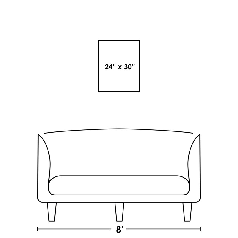 Lady In Blue Painting by Fern Cassidy, Image Brush Gel, 30" H x 24" W x 1.5" D