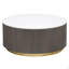 Table basse ronde à plateau en marbre