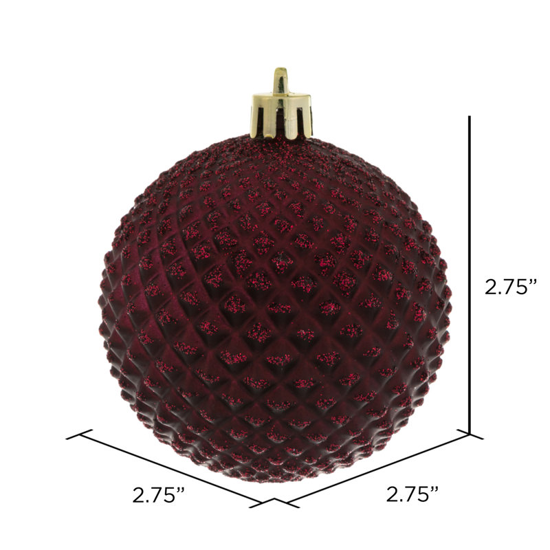 Ornement boule Durian Glitter, Vin