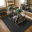 House, Home and More Indoor/Outdoor Double-Ribbed Carpet Area Rug with Skid-Resistant Rubber Backing - Smokey Black-1845550528