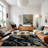 Galaxy Series Abrstract Black/Gray/Ivory/Beige Area Rug-1653316313-1660931304