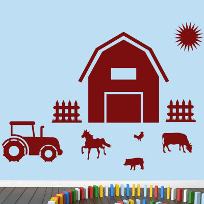 Décalcomanie murale ferme
